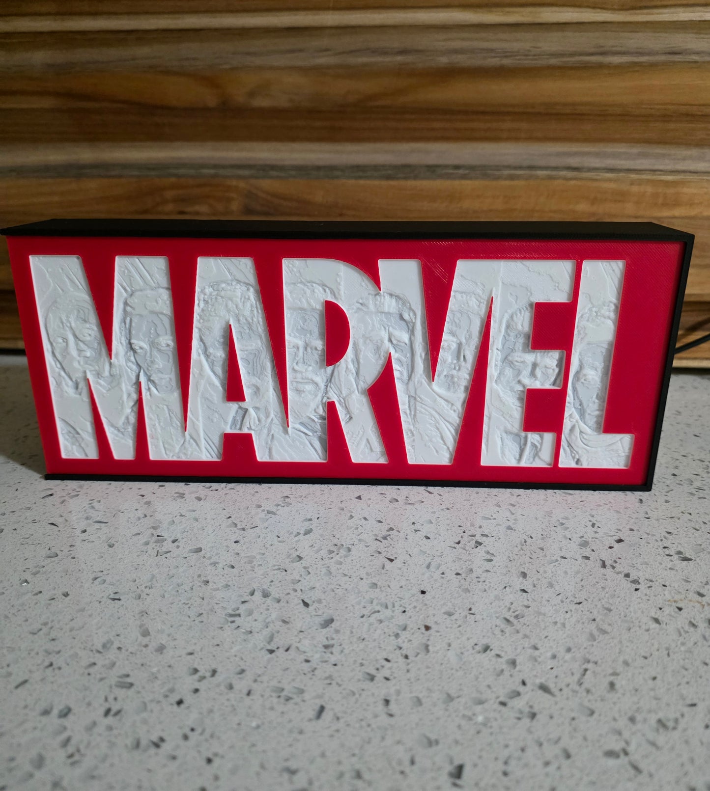 Marvel lithograph lightbox